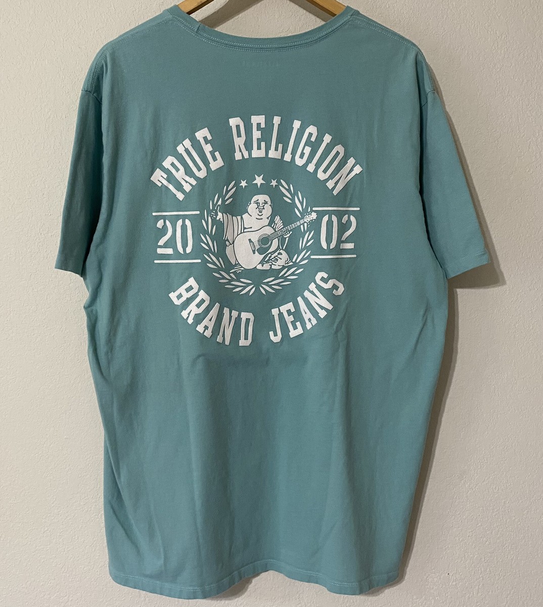 Mens Tshirt Baby Blue True Religion Shirt True Religion Brand