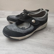 Therafit Black Mary Jane Sneaker 7.5-8 Comfort Walking Shoe Adjustable Strap