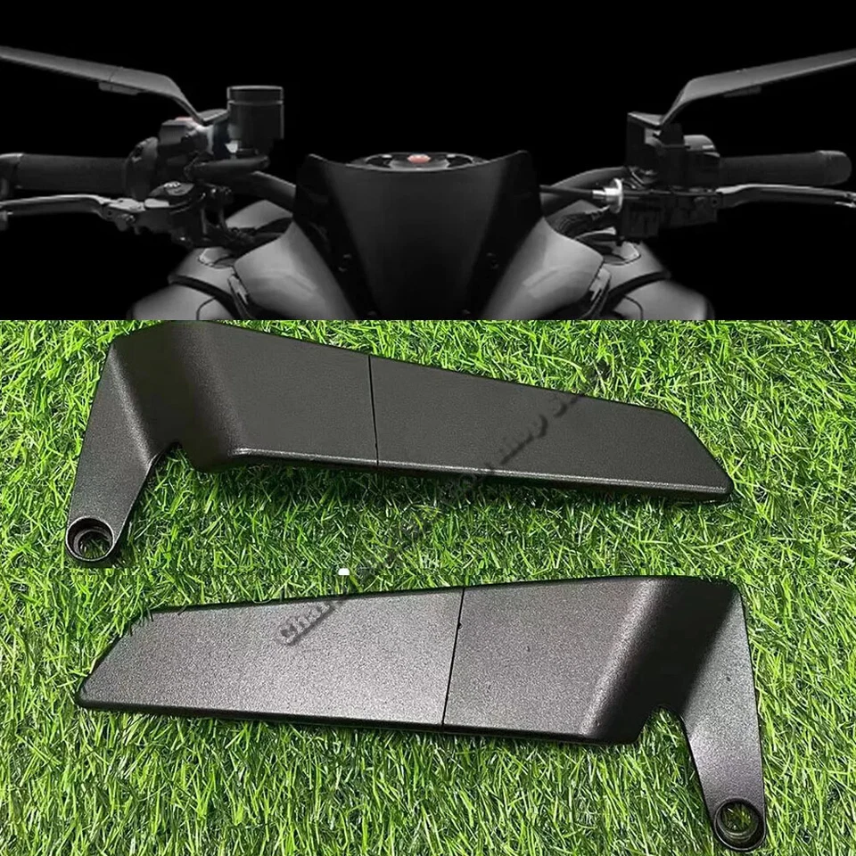 Fixed wind wing modified blade Honda CB 750 Hornet motorcycle rearview mirror - Image 2 of 4