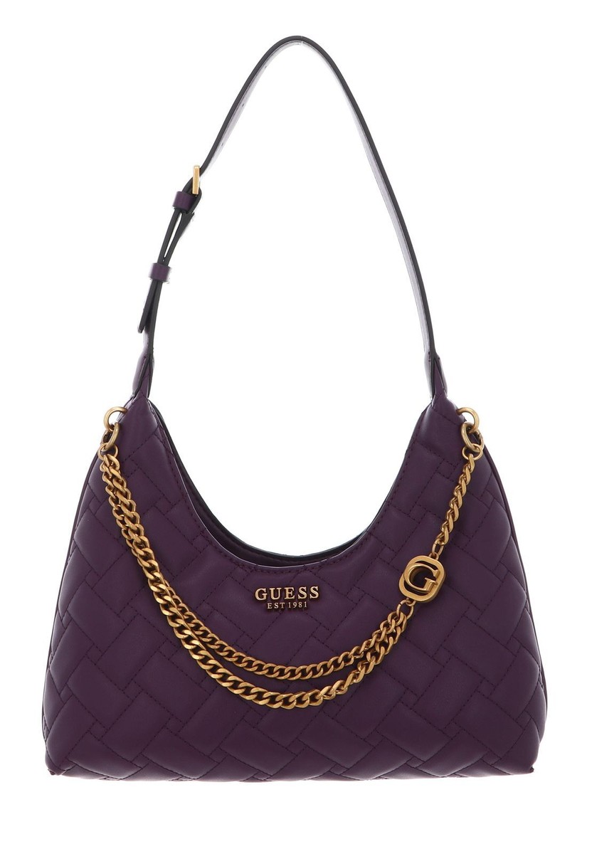 GUESS Gracelynn Hobo Schultertasche Tasche Plum dunkelviolett Neu
