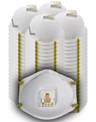 3M N95 Particulate Respirator Face Mask, NIOSH APPROVED Case of 80 - 8511