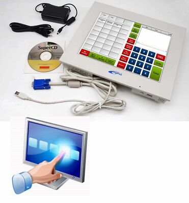 DIGIPOS 30.5 cm 12'' DISPLAY & USB TOUCHSCREEN F. WINDOWS XP 7 8 10 11 32/64BIT