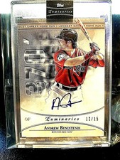2017 ANDREW BENINTENDI #12/15 TOPPS LUMINARIES RC.AUTO HOME RUN KINGS #HRK-BNB. 