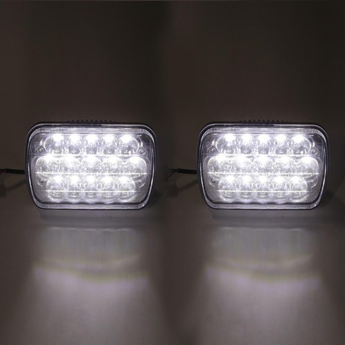 Nuevo Faro LED DRL Brillante 7X6" 5X7" Para Chevrolet Jeep Cherokee XJ YJ - Imagen 7 de 11