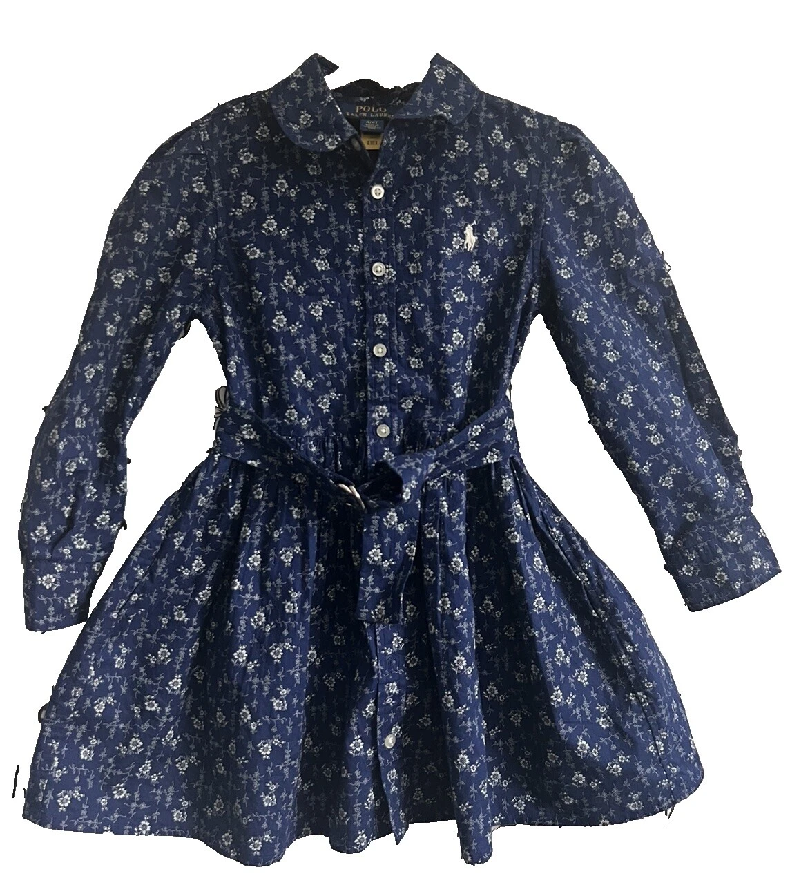 Polo Ralph Lauren 混棉蓝色连衣裙女