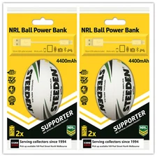 NRL Steeden Rechargeable Phone Charger STEEDEN x2--TRAVEL&OUTDOOR&GIFT IDEA