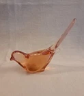 Vintage Fenton Cranberry Pink Red Bird of Happiness Glass Figurine