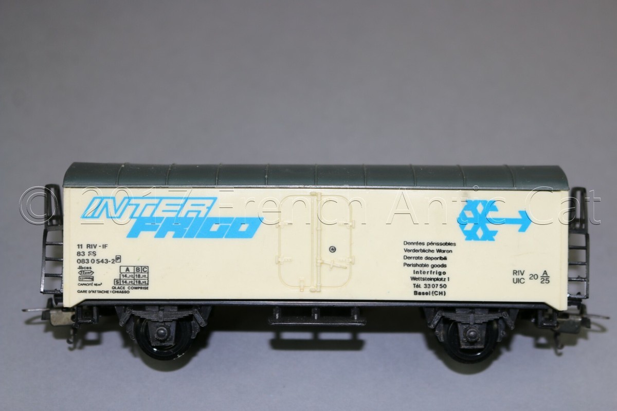 Wagon SMCF Ho Interfrigo - Plastique Et Métal - France 1960s - Neuf