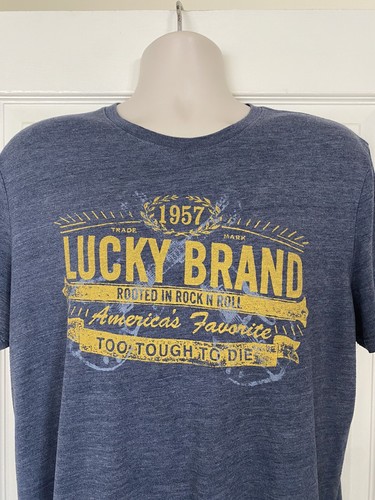 LUCKY BRAND Mens Large Rooted in Rock N 
