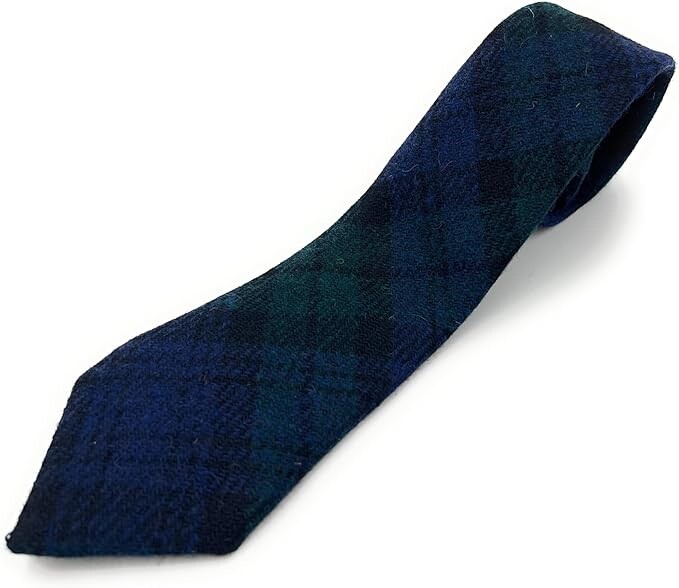 Men's Harris Tweed Black Watch Tartan Necktie