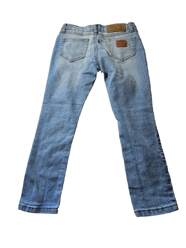 Pantalones de mezclilla azules auténticos Dolce & Gabbana para niñas, talla 8, buen estado Foto 2 de 4