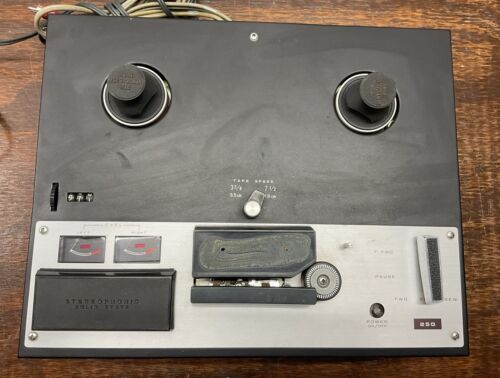 SONY TC-250A Superscope Reel To Reel Tape Recorder Motor Engages Plays Rwd Fwd - Picture 3 of 8