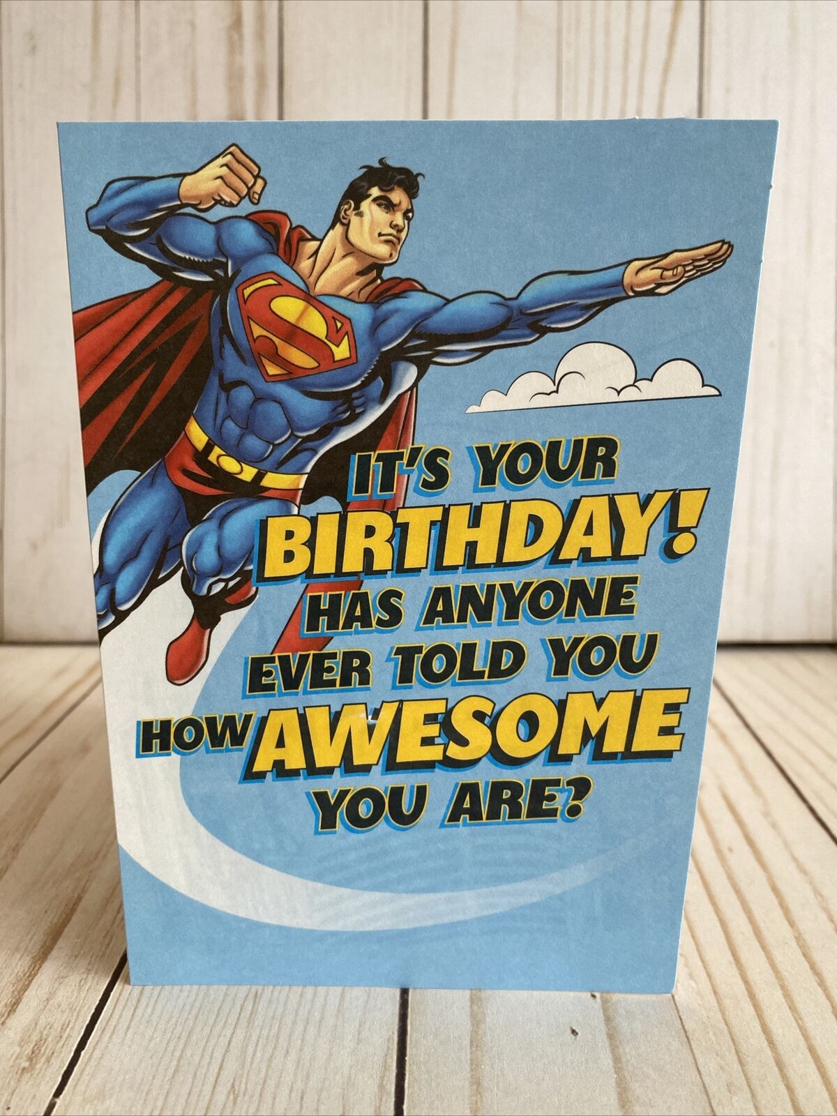 Superman Happy Birthday Card You Are Awesome Daily Planet Super Hero DC  Comics