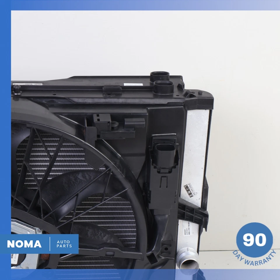 02-05 BMW E66 745Li motor refrigeração radiador direção condensador CA com ventilador fabricante de equipamento original - Imagem 4 de 4