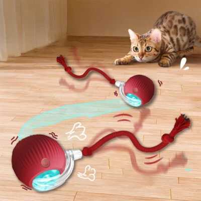 Cat Interactive Ball Toys Automatic Rolling Ball Rechargeable Smart Pet Toy