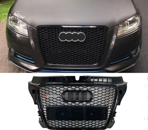 Parrilla de parachoques delantero Henycomb para AUDI A3 RS3 S3 2008 2009 2010 2011 2012 - Imagen 2 de 4