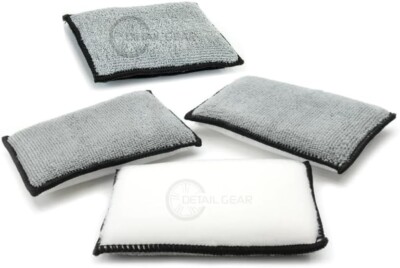 DETAIL GEAR 4 x Interior Scrub Ninja Pad - Leder, Kunststoff, Vinyl, Polster
