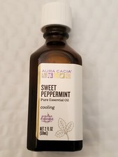 Aura Cacia Pure Essential Oil Sweet Peppermint Cooling 2 fl oz 59 mL 