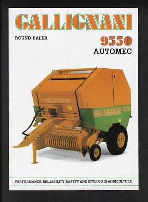 GALLIGNANI 9550 AUTOMEC ROUND BALER BROCHURE 