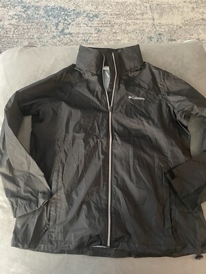 Columbia Ladies Black Lightweight Jacket with Rolled Up Hood