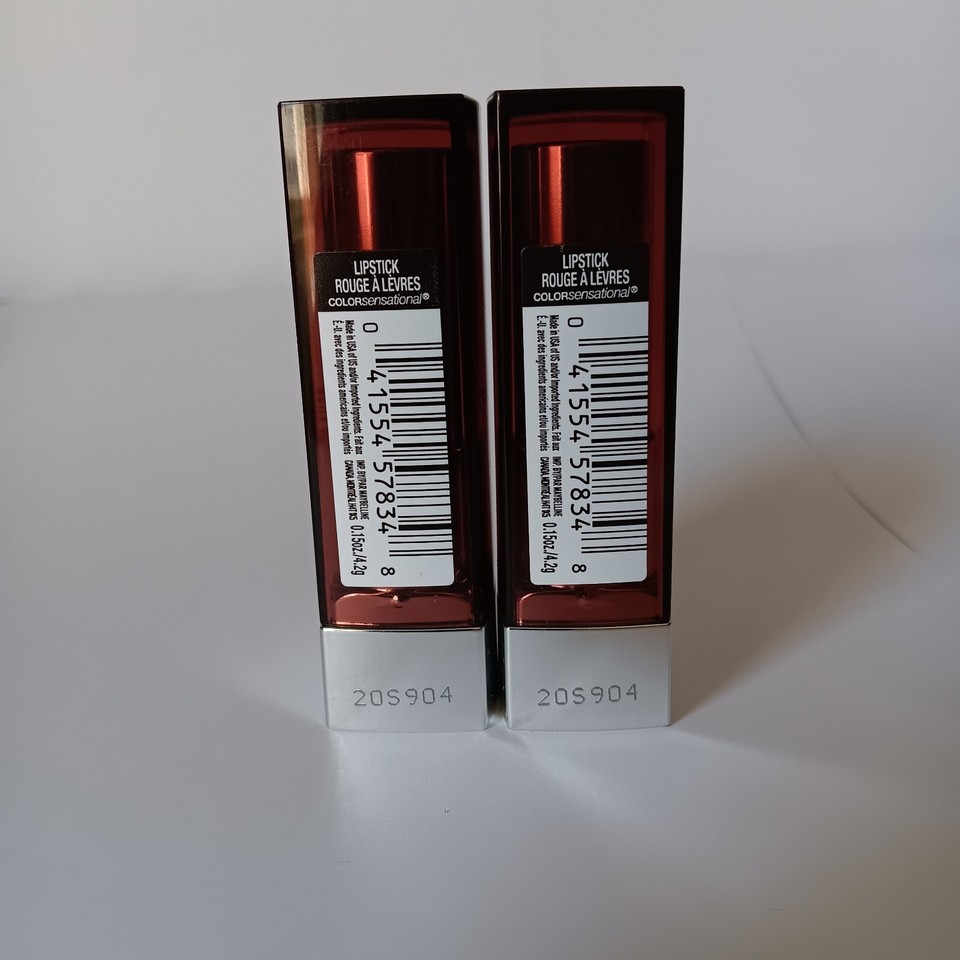 Maybelline Color Sensational Cream Lipstick 166 Copper Charge Lot Of