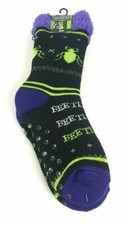 Beetlejuice Cozy Crew Slipper Socks Bioworld Size 9-11 New last pair