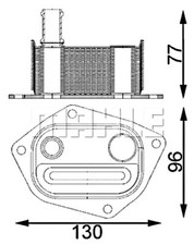 MAHLE Motoröl Ölkühler Für HYUNDAI Accent III Getz KIA Carens 00-19 264102A100