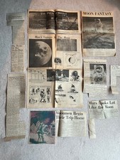 July 1969 Apollo 11 Moon Landing Press Democrat Newspaper post Great Photos Lot