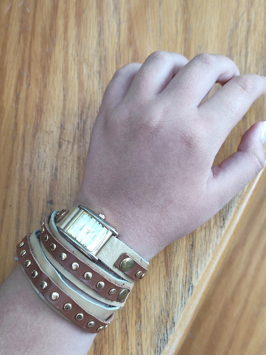 Orologio al quarzo Anchor Blue da donna con cinturino con paillettes tono arg