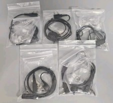 5x Soft plastic Air Tube Headset Mic Earbud Headphone For Baofeng UV5R BF-888s