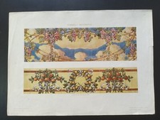 ANTICA STAMPA COLORI 1900 AGRUMI E VIGNA FERRUCCIO SCANDELLARI MODELLI D’ARTE