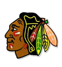 CHICAGO BLACKHAWKS - NHL - NATIONAL HOCKEY LEAGUE - Embroidered Iron-On Patch