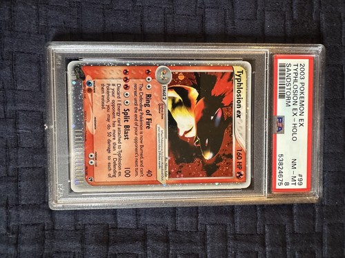 Typhlosion ex graded PSA 8 for sale on eBay