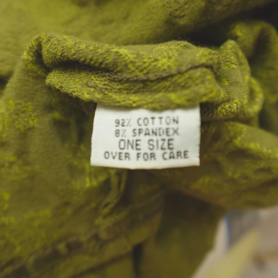 Топ женский Krista Larson один размер темно-зеленый текстурированный цветочный жаккардовый Lagenlook - Изображение 4 из 4