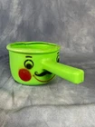 Vintage Marx Plastic Pot with Smiling Face, Cute Play Set Cooking 1960s