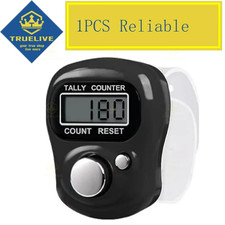 Mini Electronic Finger Counter Ring 5 Digit Digital Tally Clicker 0-99999 UK