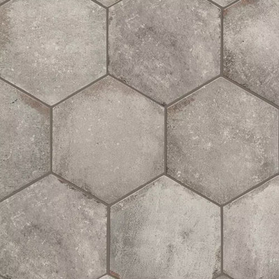 D'Anticatto Hex Grigio 11 In. X 12-3/4 In. Porcelain Floor and Wall Tile (11.25
