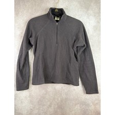 Patagonia Capilene Fleece Pullover Womens Small Gray Quarter Zip Raglan Athletic