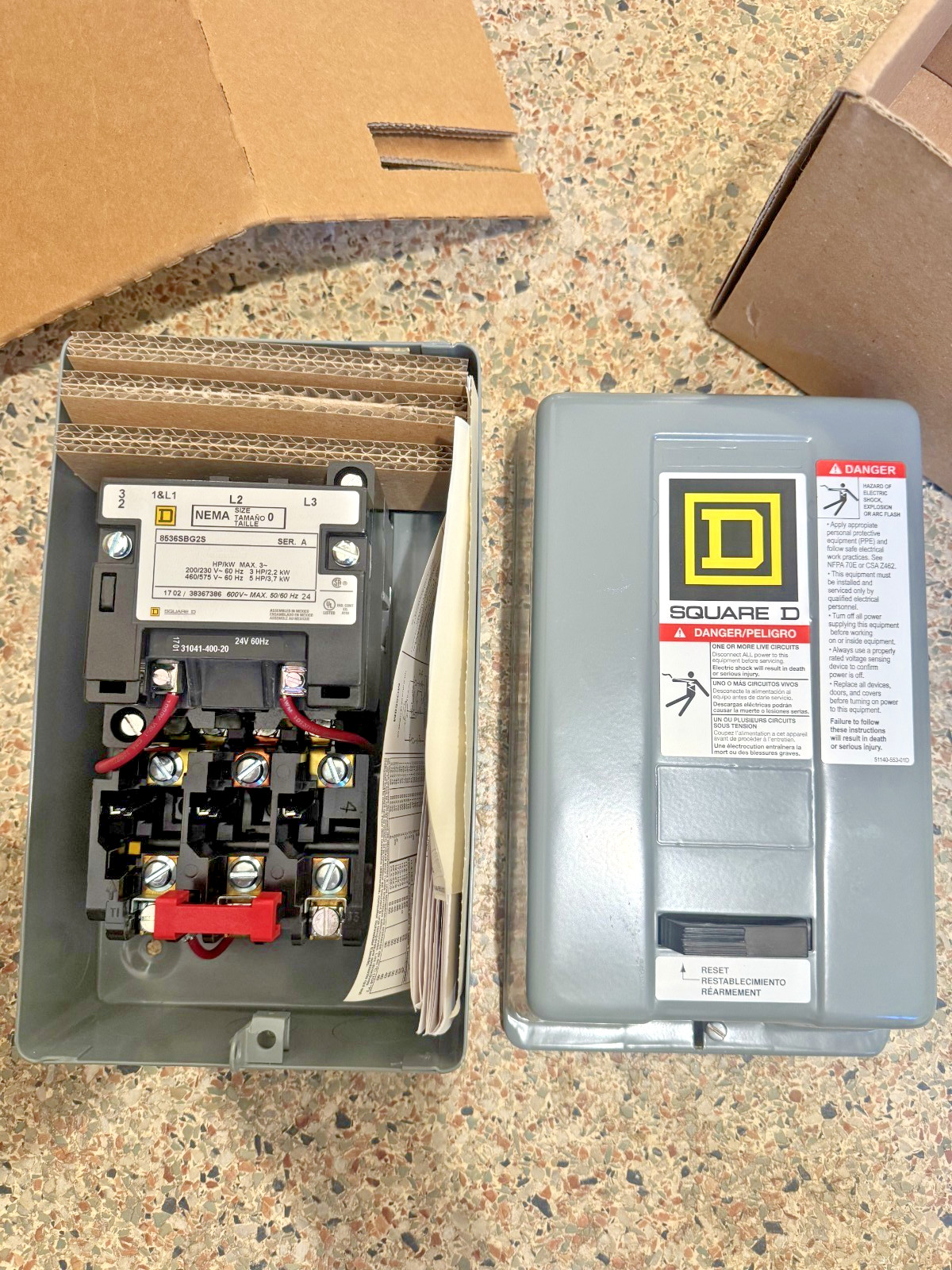 Square D NSB 8536SBG2V01S Non-Combination Starter EA NEW