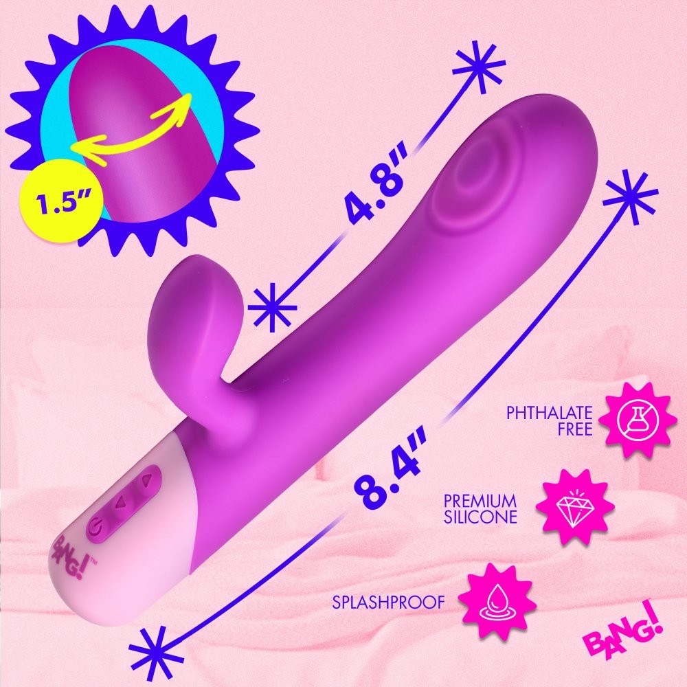 Bang!: Clit Tapping Pulsing Rabbit - Purple ---FREE SHIPPING!!!