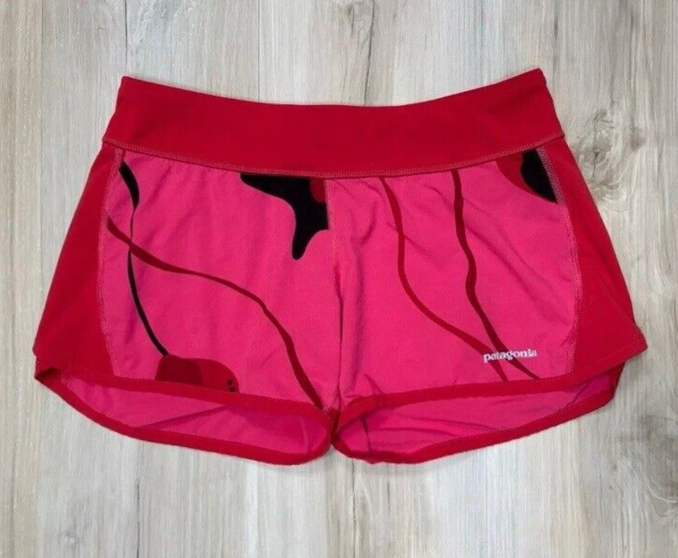 Pantalones Cortos Patagonia XS Multiuso Rojo Coral 4” Ligeros 24700 Para Mujer XS Foto 2 de 4