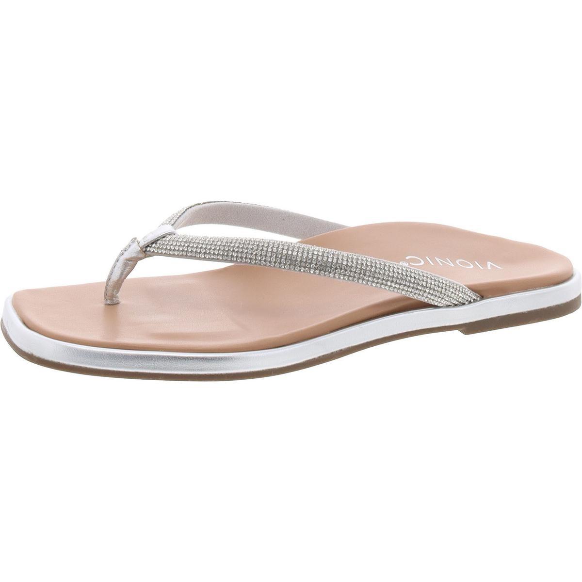 Женские босоножки Vionic Womens Vista из блестящей кожи со стразами BHFO 5366