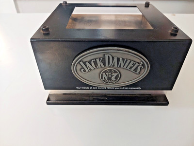 JACK DANIELS OLD NO. 7  WHISKEY BOTTLE 2010  GLORIFIER DISPLAY STEEL STAND