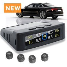 Tire Pressure Monitoring System Tpms Kit 4 External Sensors Car Solar Wireless Tire Pressure Monitoring System Tpms Kit 4 External Sensors Car Solar Wireless