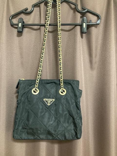 Prada Black Nylon Shoulder Bag Authentic Japanese Import