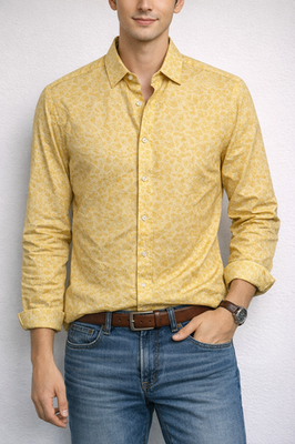 Bar III Dress Shirt Men Size 14/14.5 Yellow Slim Fit Floral Organic Cotton $65 | eBay Bar III Dress Shirt Men Size 14/14.5 Yellow Slim Fit Floral Organic Cotton $65 | eBay