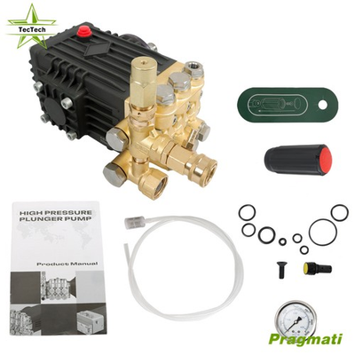 #ad 4.9GPM 3600 PSI Pressure Power Washer Pump 24mm Solid Shaft Belt Drive US $160.08