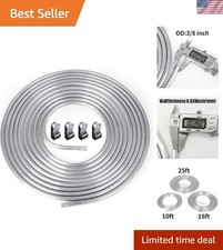 Aluminum Fuel Line 38in Od 25ft Compatible With Gasoline Diesel Oil Water