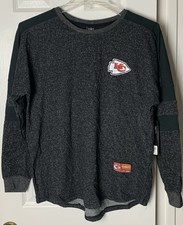 Kansas City Chiefs Football NFL Sweatshirt Mens Size Large L Gray Black New