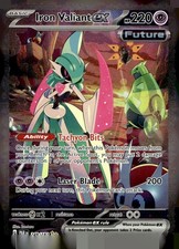 Iron Valiant ex - Holo Special Illustration Rare SV04: Paradox Rift 249/182 NM on eBay